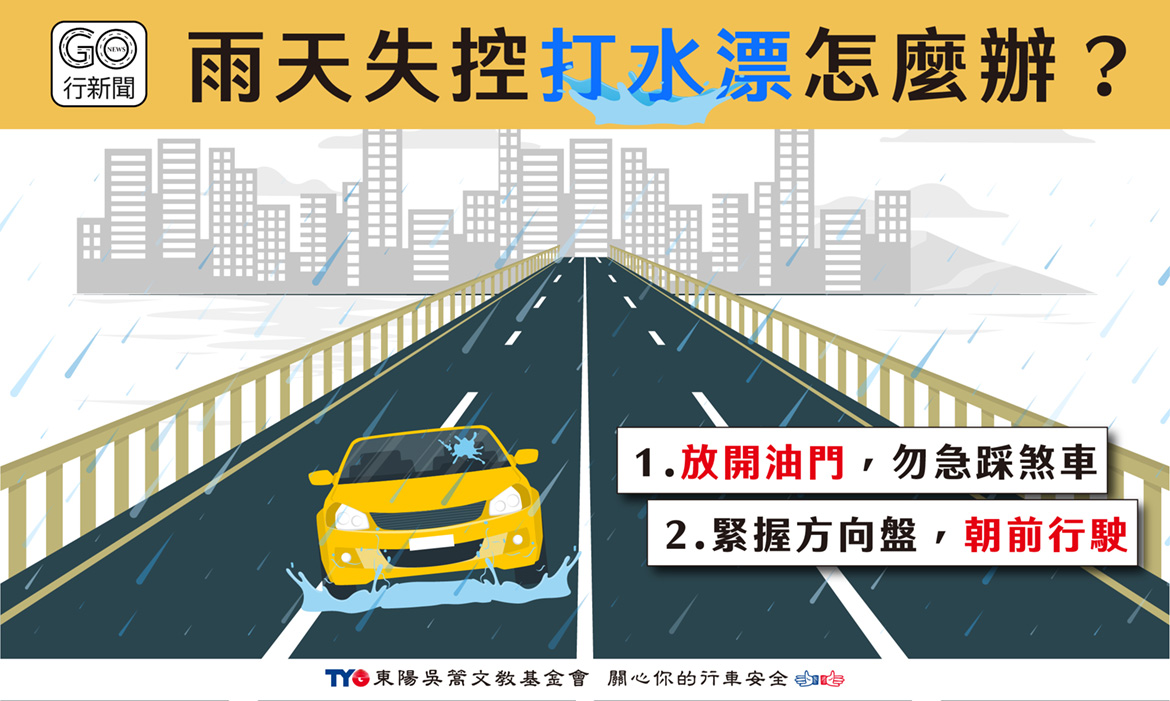 什麼是水漂現象?雨天失控打滑怎麼辦?國道開車要注意! rainday car gonews https://gonews.com.tw/wp-content/uploads/2023/06/rainday_car_gonews.jpg